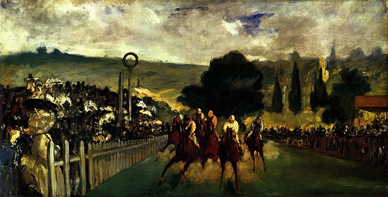 175-Édouard Manet, La gara dei cavalli, 1866-Art Institute of Chicago  